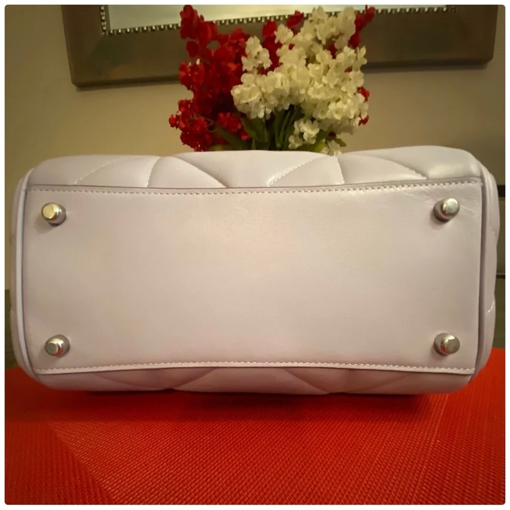 ❤️SOLD❤️NWT Coach Mist Rowan Satchel with Puffy Diamond Quilting - Picture 6 of 12